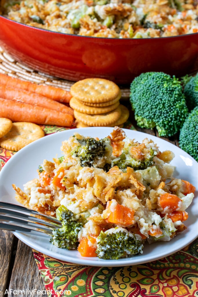 Broccoli Carrot Casserole - A Family Feast