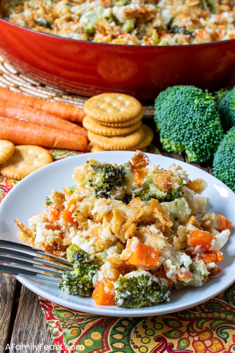 Broccoli Carrot Casserole A Family Feast®