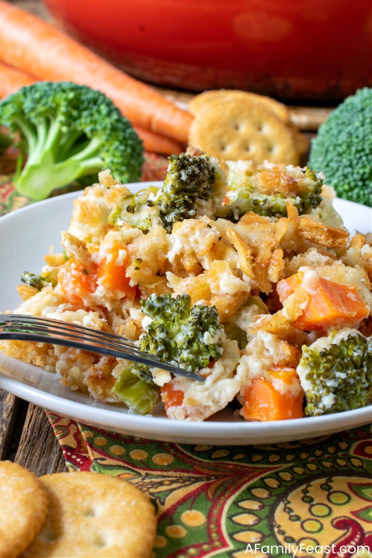 Broccoli Carrot Casserole - A Family Feast