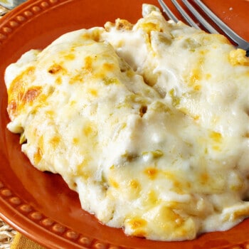 Chicken Enchiladas White Sauce - A Family Feast