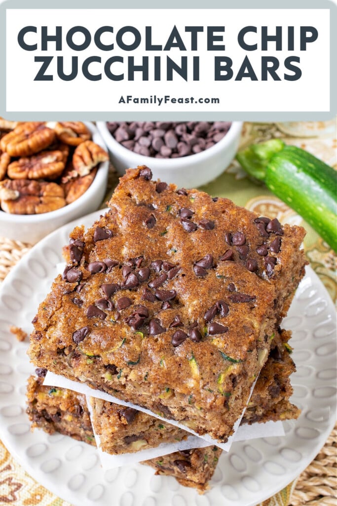 Chocolate Chip Zucchini Bars - A Family Feast