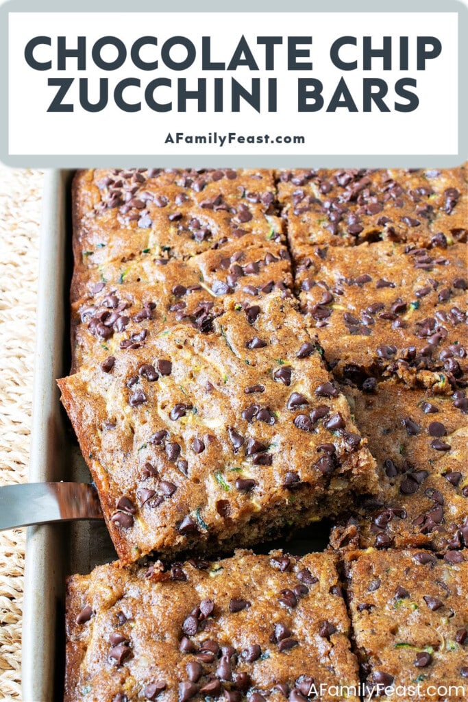 Chocolate Chip Zucchini Bars - A Family Feast