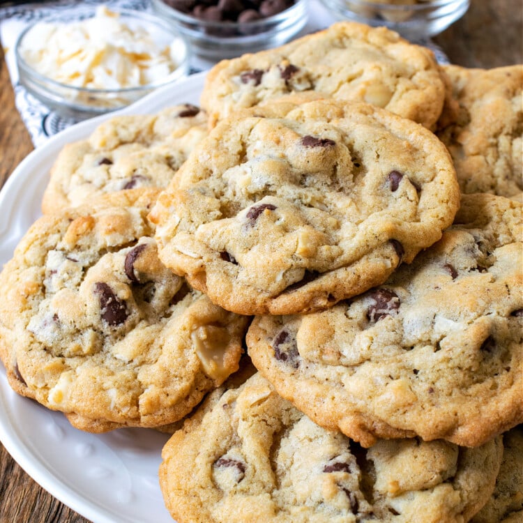 Chocolate Chip Coconut Macadamia Nut Cookies - A Family Feast