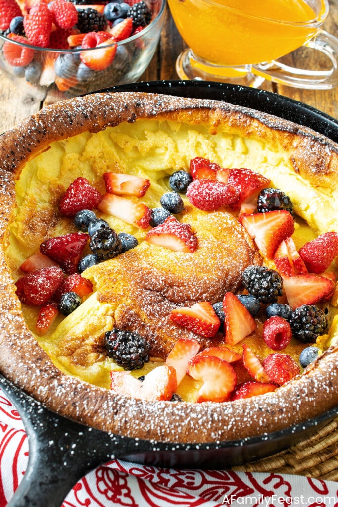 Dutch Baby with Mixed Berries - A Family Feast