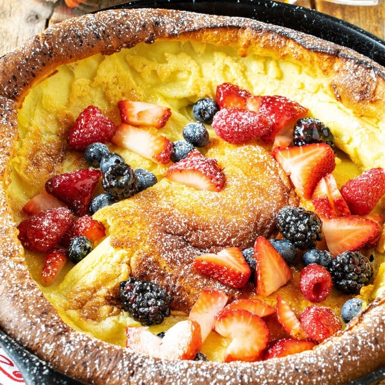 Dutch Baby with Mixed Berries - A Family Feast