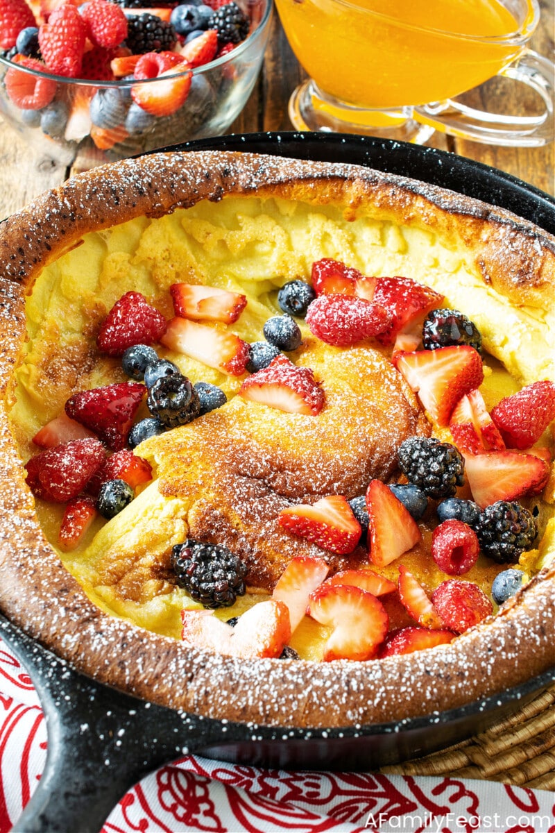 Dutch Baby with Mixed Berries - A Family Feast®