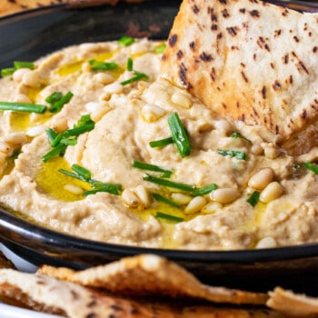 Roasted Zucchini Hummus - A Family Feast
