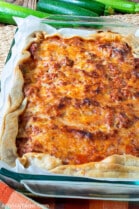 Zucchini Sausage Pizza Pie - A Family Feast®