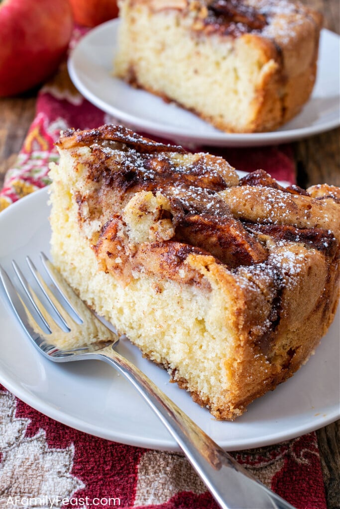 Apple Topped Cake - A Family Feast