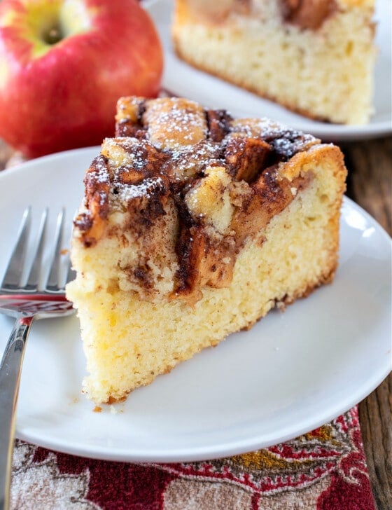 Apple Topped Cake - A Family Feast