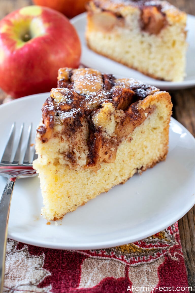 Apple Topped Cake - A Family Feast