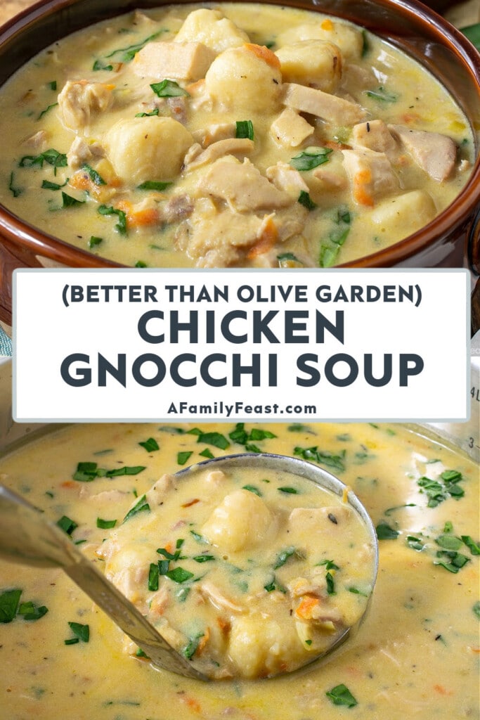 (Better Than Olive Garden) Chicken Gnocchi Soup - A Family Feast