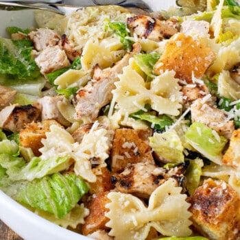 Chicken Caesar Pasta Salad - A Family Feast