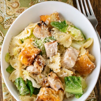 Chicken Caesar Pasta Salad - A Family Feast