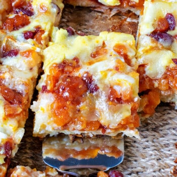 Cranberry Brie Phyllo Custard Cake - A Family Feast