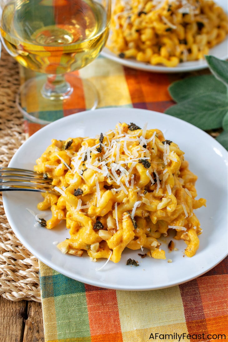 Creamy Pumpkin Pasta Sauce - A Family Feast®