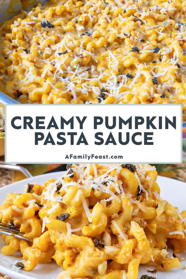Creamy Pumpkin Pasta Sauce - A Family Feast®