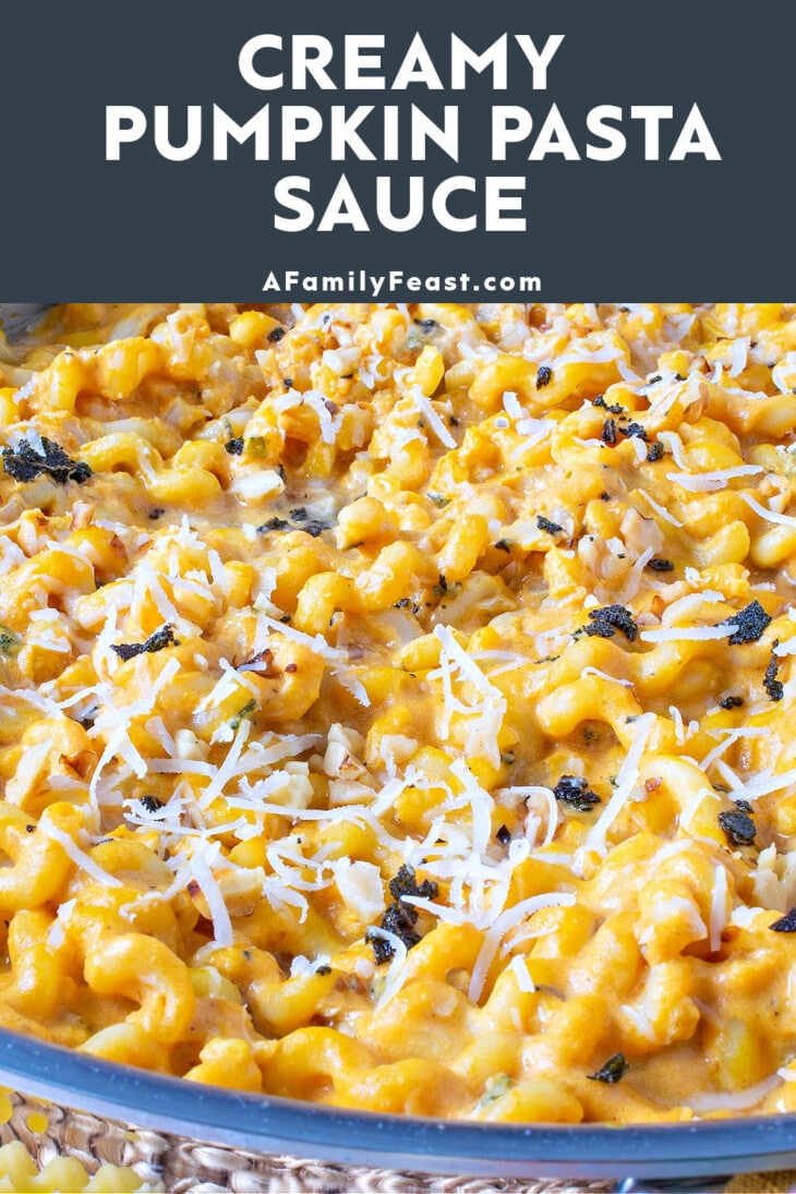 Creamy Pumpkin Pasta Sauce - A Family Feast®