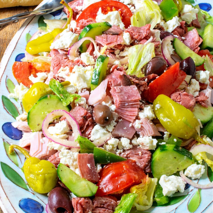 Greek Salad with Meat - A Family Feast