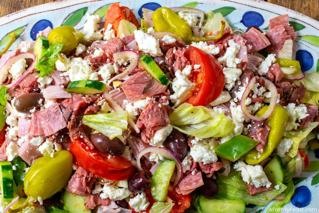 Greek Salad with Meat - A Family Feast