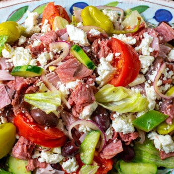 Greek Salad with Meat - A Family Feast