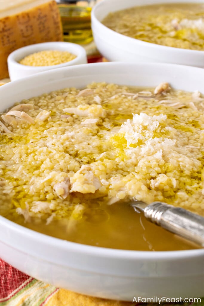 Chicken Pastina Soup - A Family Feast