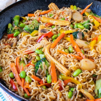 Ramen Vegetable Stir Fry - A Family Feast