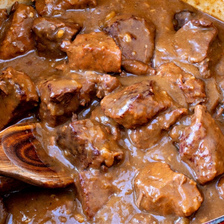 Beef Tips and Gravy - A Family Feast