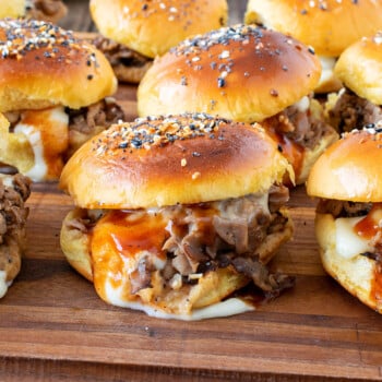 Roast Beef & Cheddar Sliders - A Family Feast