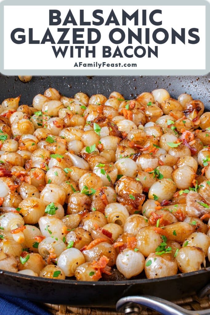 Balsamic Glazed Onions with Bacon - A Family Feast