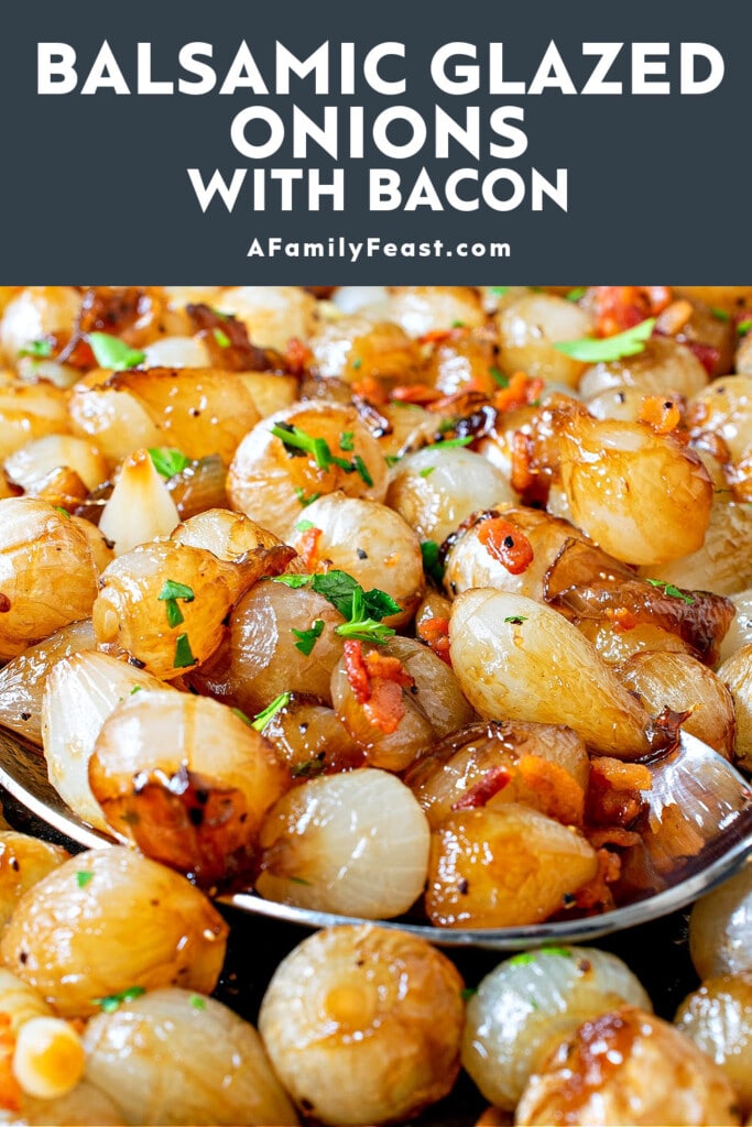 Balsamic Glazed Onions with Bacon - A Family Feast