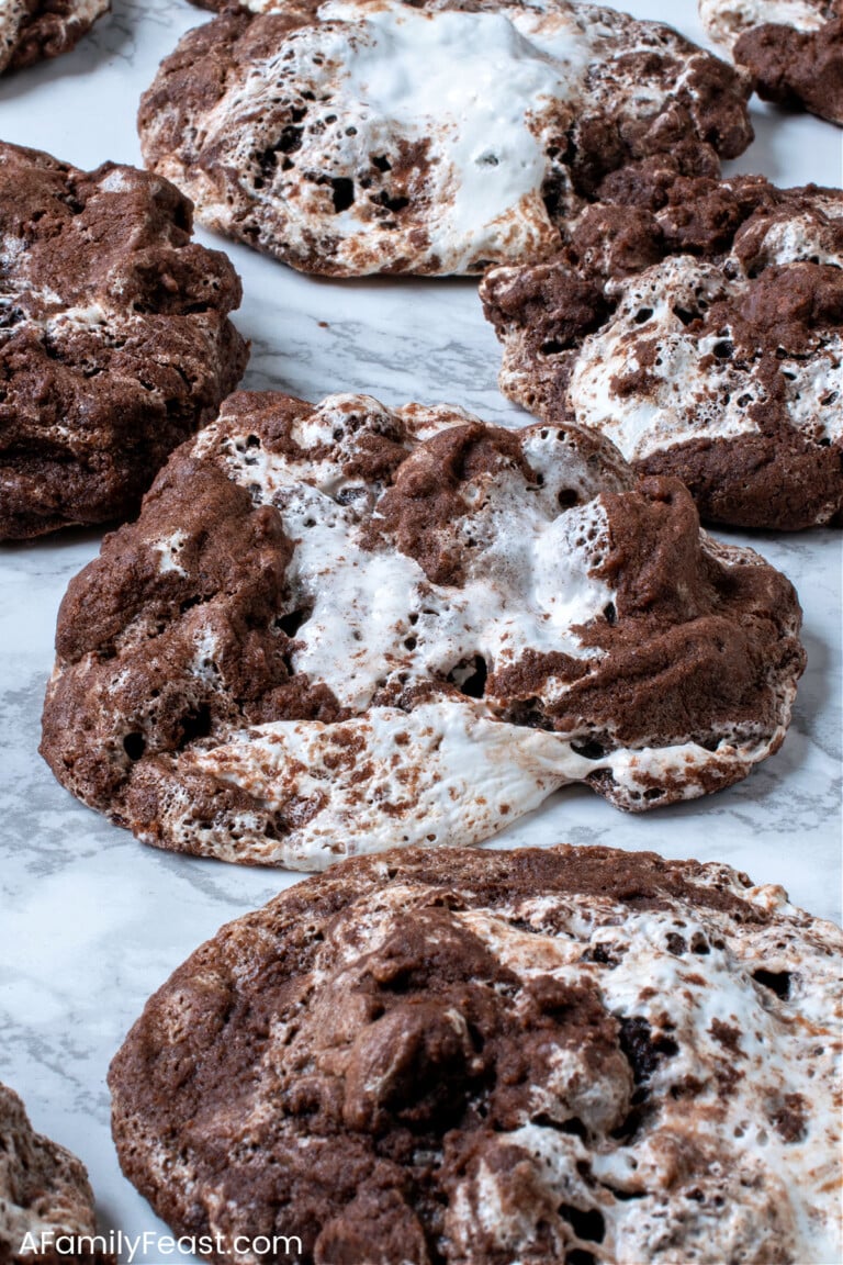Chocolate Marshmallow Cookies - A Family Feast