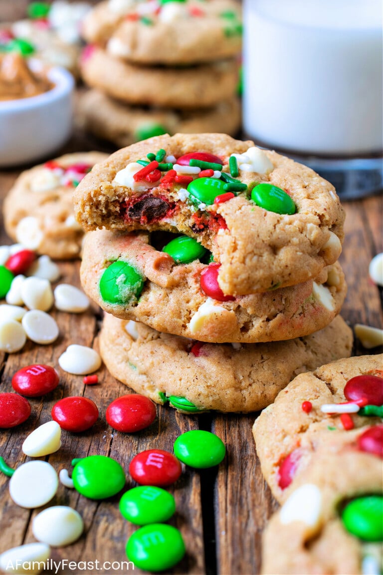 Christmas Monster Cookies - A Family Feast