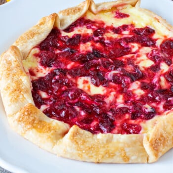 Cranberry Cream Cheese Galette - A Family Feast