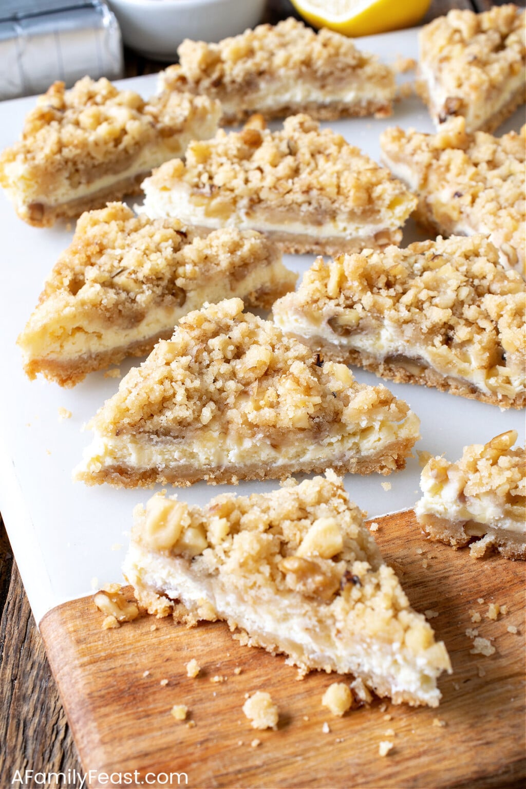 Cream Cheese Crumb Bars A Family Feast®