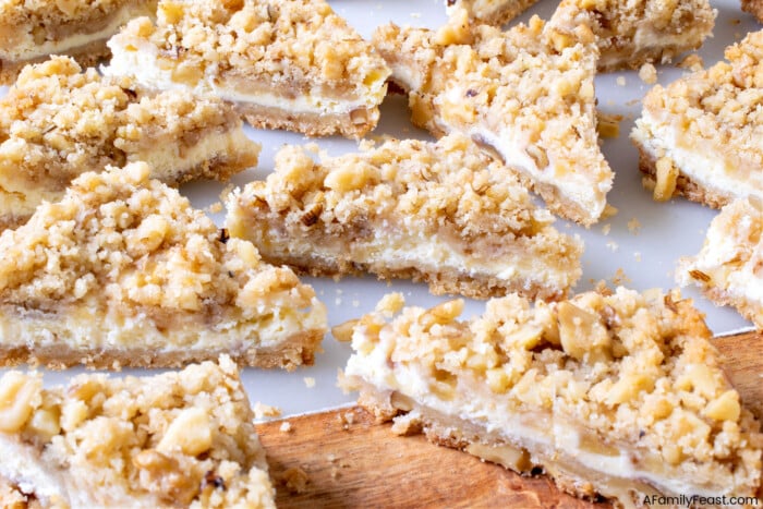 Cream Cheese Crumb Bars - A Family Feast
