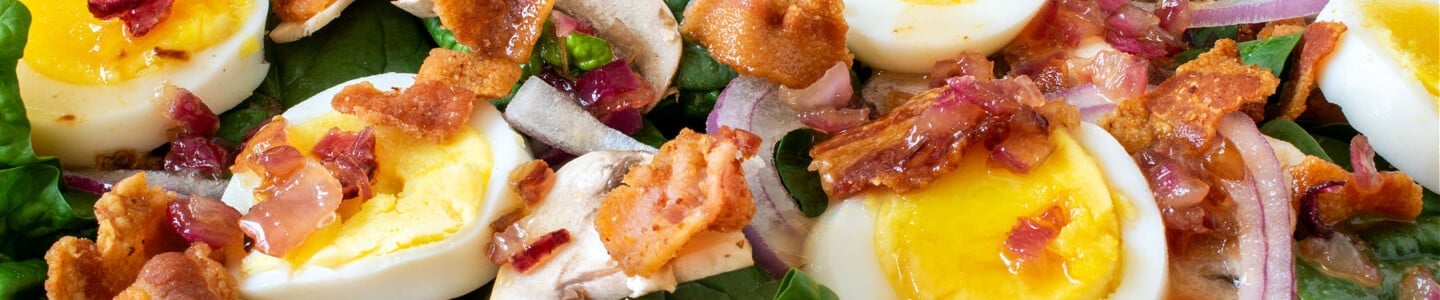 Spinach Salad Warm Bacon Dressing - A Family Feast