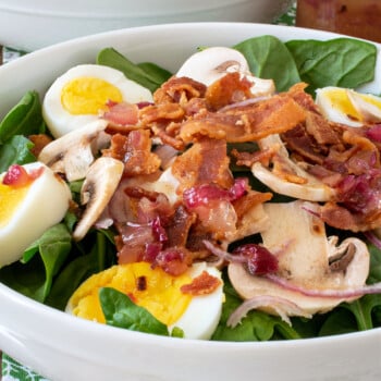 Spinach Salad Warm Bacon Dressing - A Family Feast
