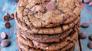 Chocolate Chocolate Chip Cookies - A Family Feast®