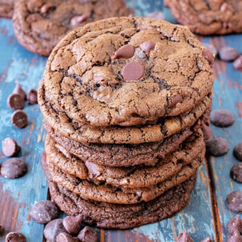 Chocolate Chocolate Chip Cookies - A Family Feast