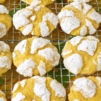 Lemon Crinkle Cookies - A Family Feast
