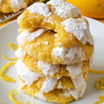 Lemon Crinkle Cookies - A Family Feast