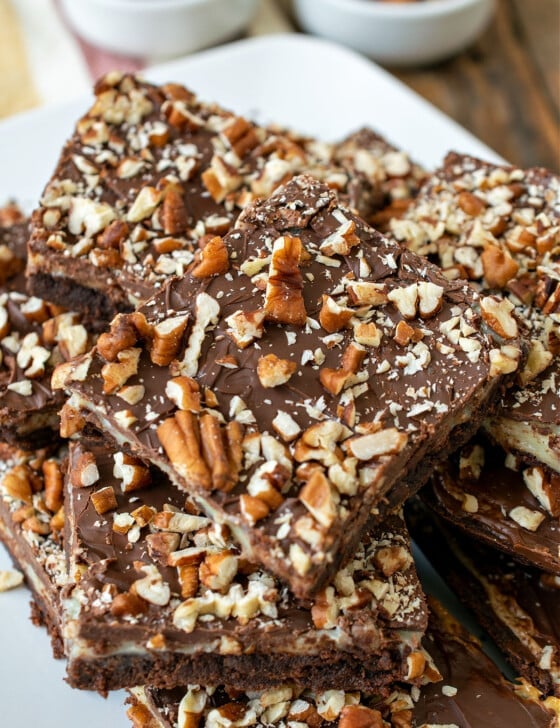 Chocolate Nut Toffee Bars - A Family Feast