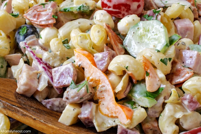 Creamy Italian Pasta Salad - A Family Feast