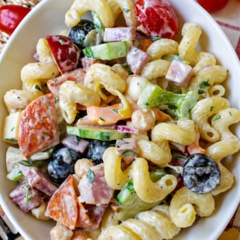 Creamy Italian Pasta Salad - A Family Feast