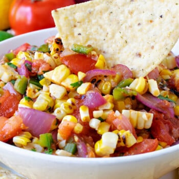 Grilled Corn and Tomato Salsa - A Family Feast
