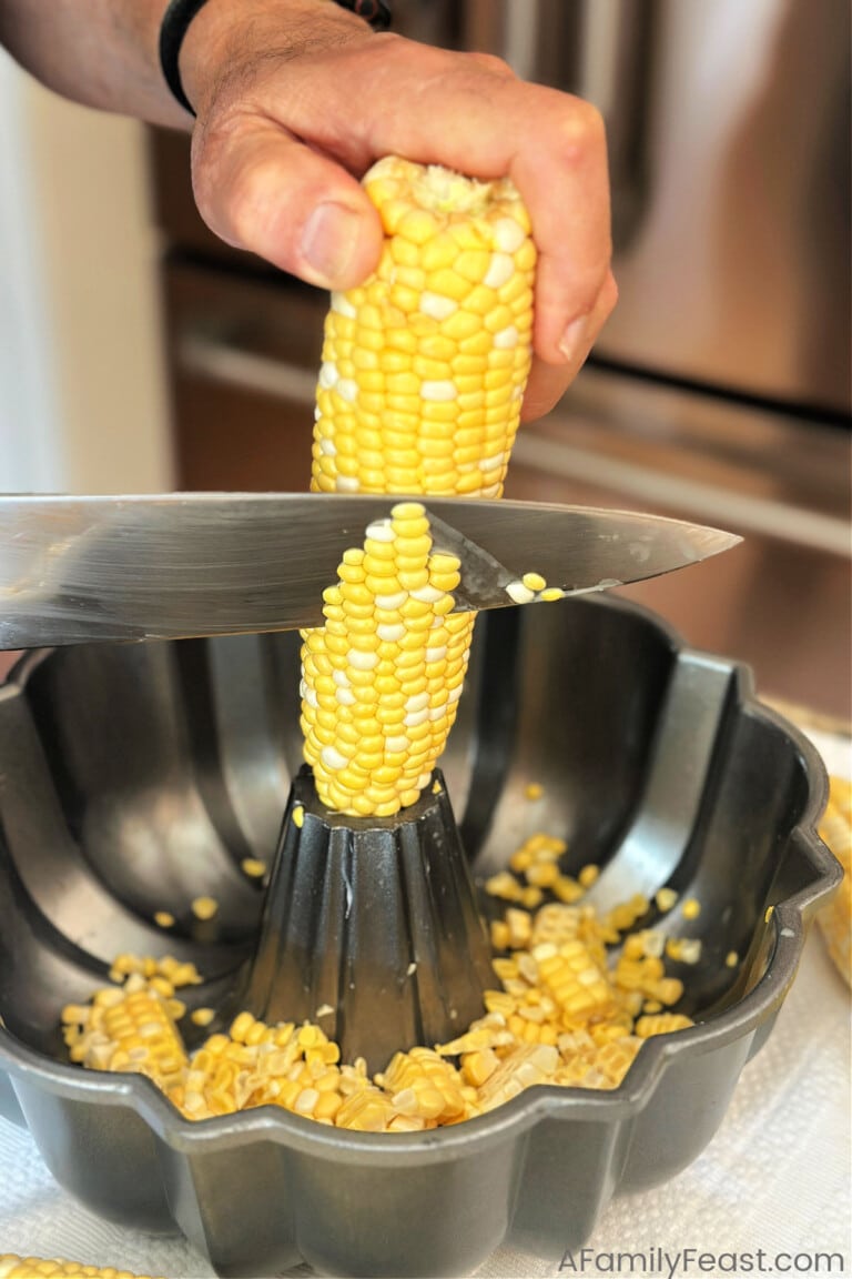 How to Easily Cut Corn Kernels Off The Cob -