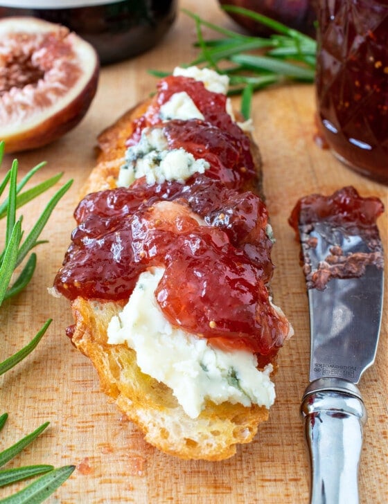Fig Rosemary Red Wine Jam - A Family Feast