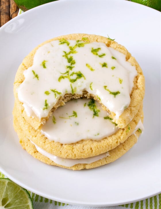 Iced Key Lime Cookies - A Family Feast