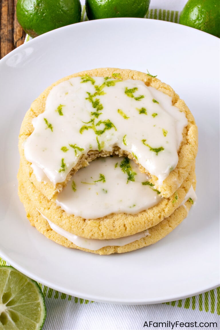Iced Key Lime Cookies - A Family Feast